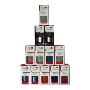 Lot of 12 CND Shellac Power Polish Color Coat Durable 14 days Wear 0.25oz 7.3ml